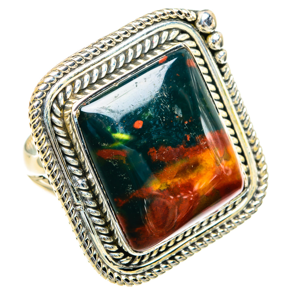 Bloodstone Rings handcrafted by Ana Silver Co - RING82330