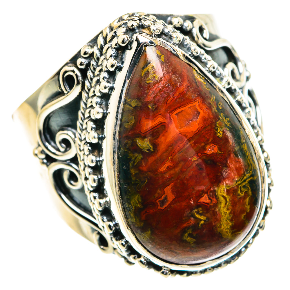 Moroccan Agate Rings handcrafted by Ana Silver Co - RING82333