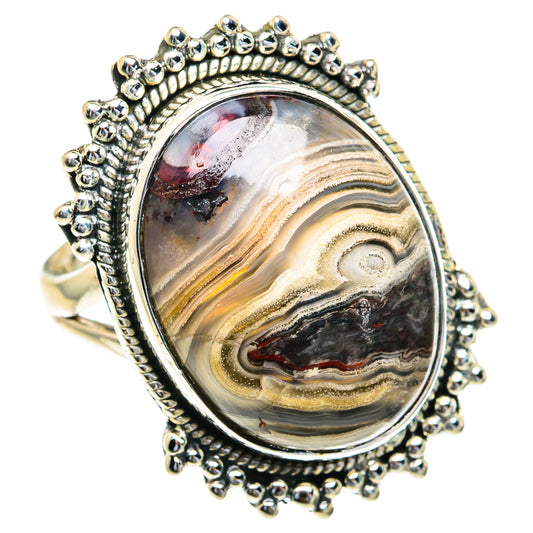 Laguna Lace Agate Rings handcrafted by Ana Silver Co - RING82334