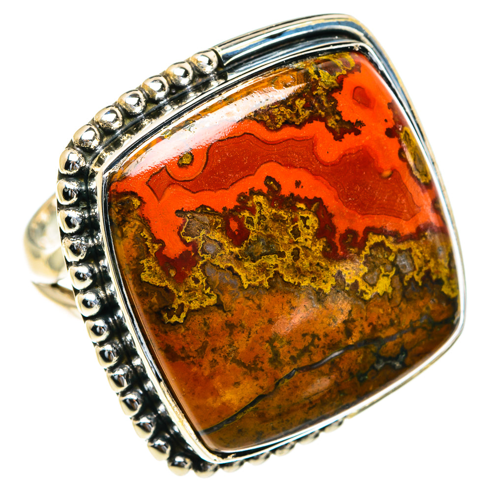 Moroccan Agate Rings handcrafted by Ana Silver Co - RING82336