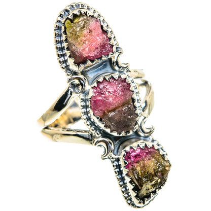 Watermelon Tourmaline Rings handcrafted by Ana Silver Co - RING82339