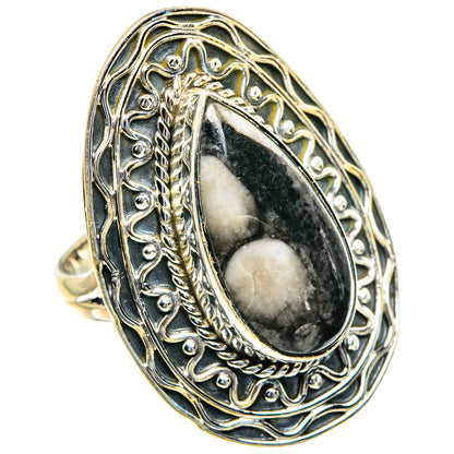 Peanut Wood Jasper Rings handcrafted by Ana Silver Co - RING82344