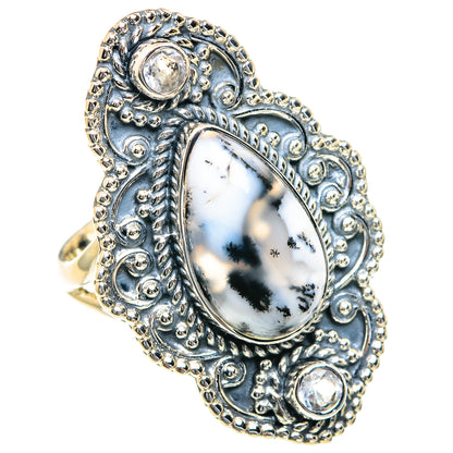 Dendritic Opal Rings handcrafted by Ana Silver Co - RING82347