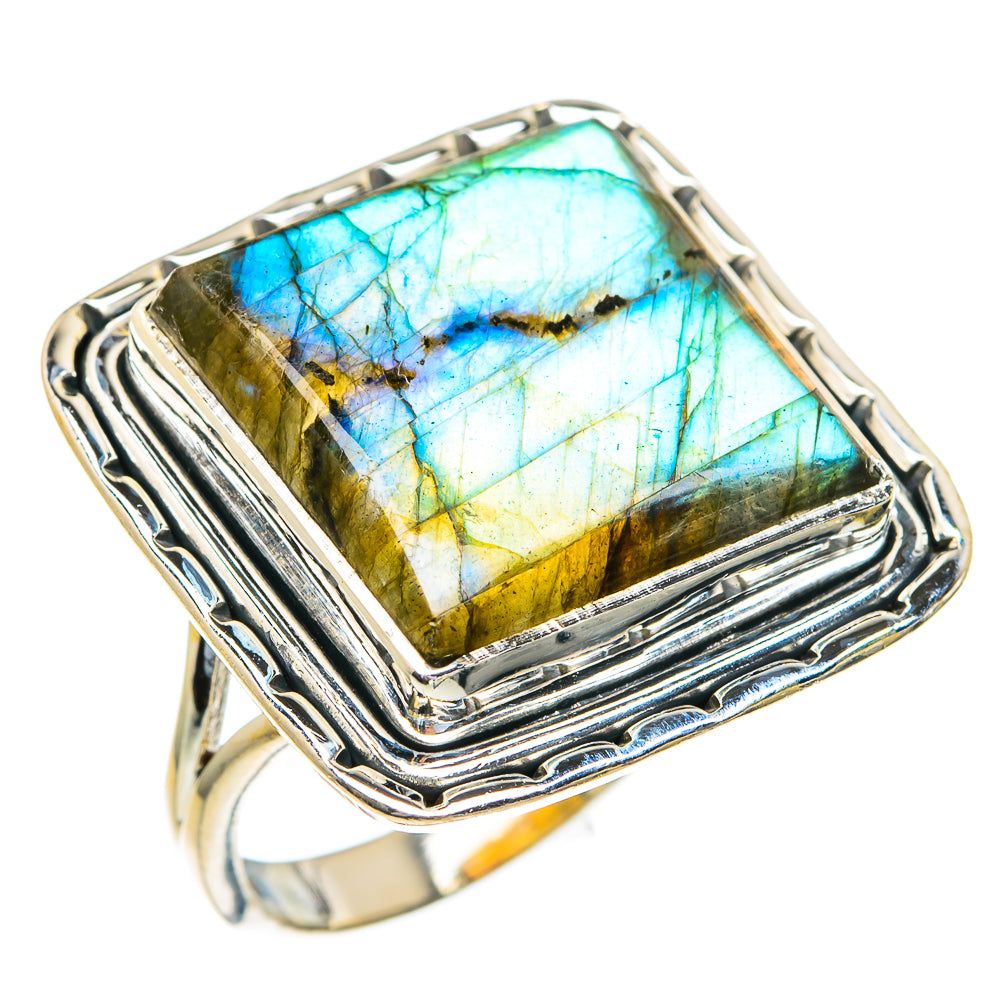 Labradorite Rings handcrafted by Ana Silver Co - RING82355