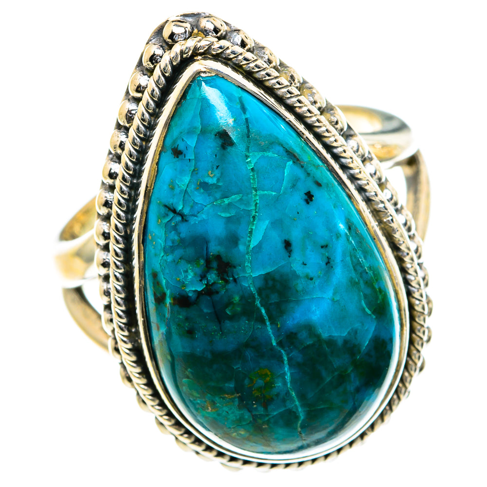 Chrysocolla Rings handcrafted by Ana Silver Co - RING82357