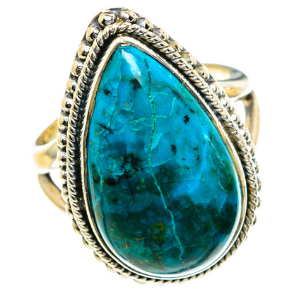 Chrysocolla Rings handcrafted by Ana Silver Co - RING82357