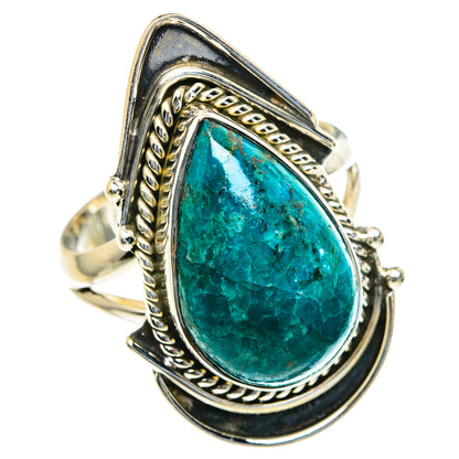 Chrysocolla Rings handcrafted by Ana Silver Co - RING82360