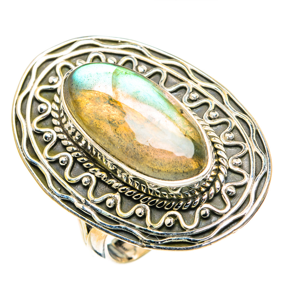 Labradorite Rings handcrafted by Ana Silver Co - RING82363