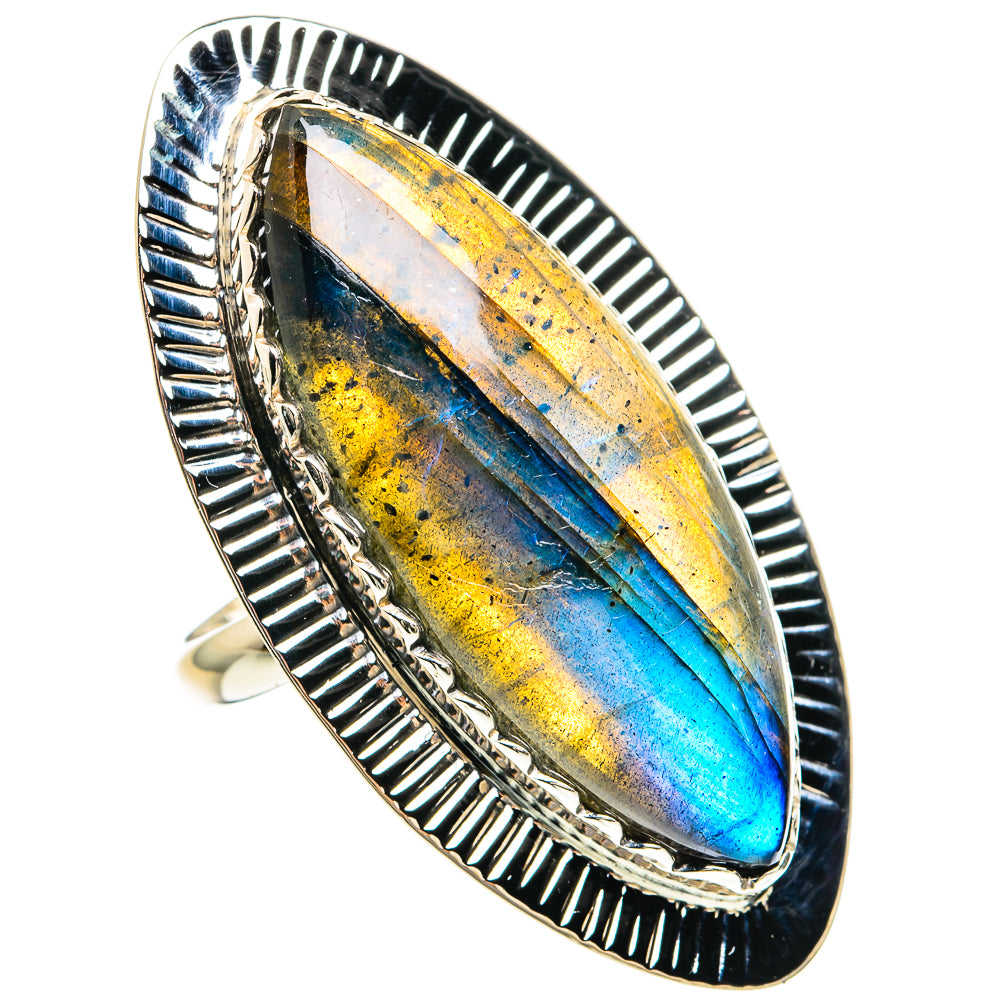 Labradorite Rings handcrafted by Ana Silver Co - RING82371