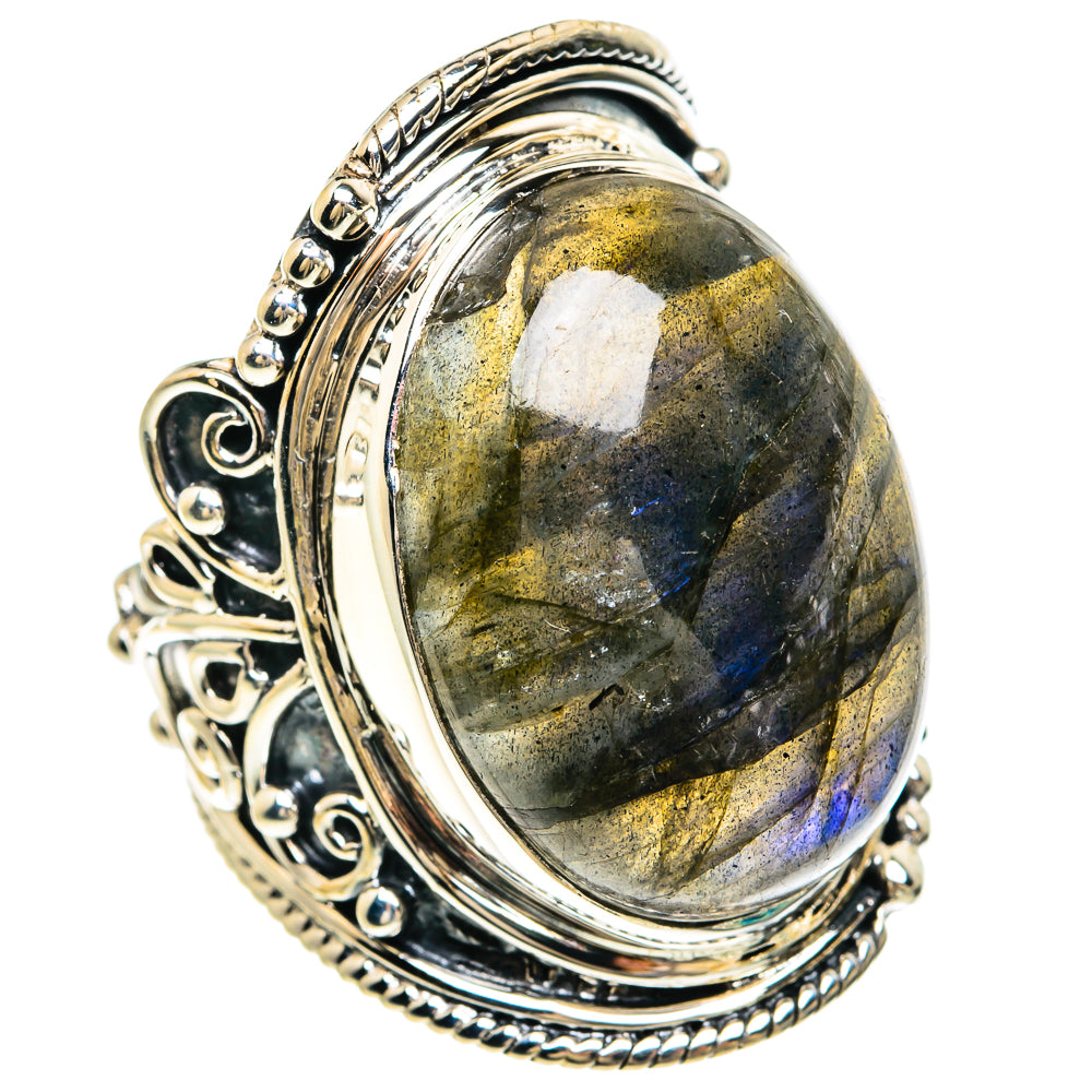 Labradorite Rings handcrafted by Ana Silver Co - RING82372