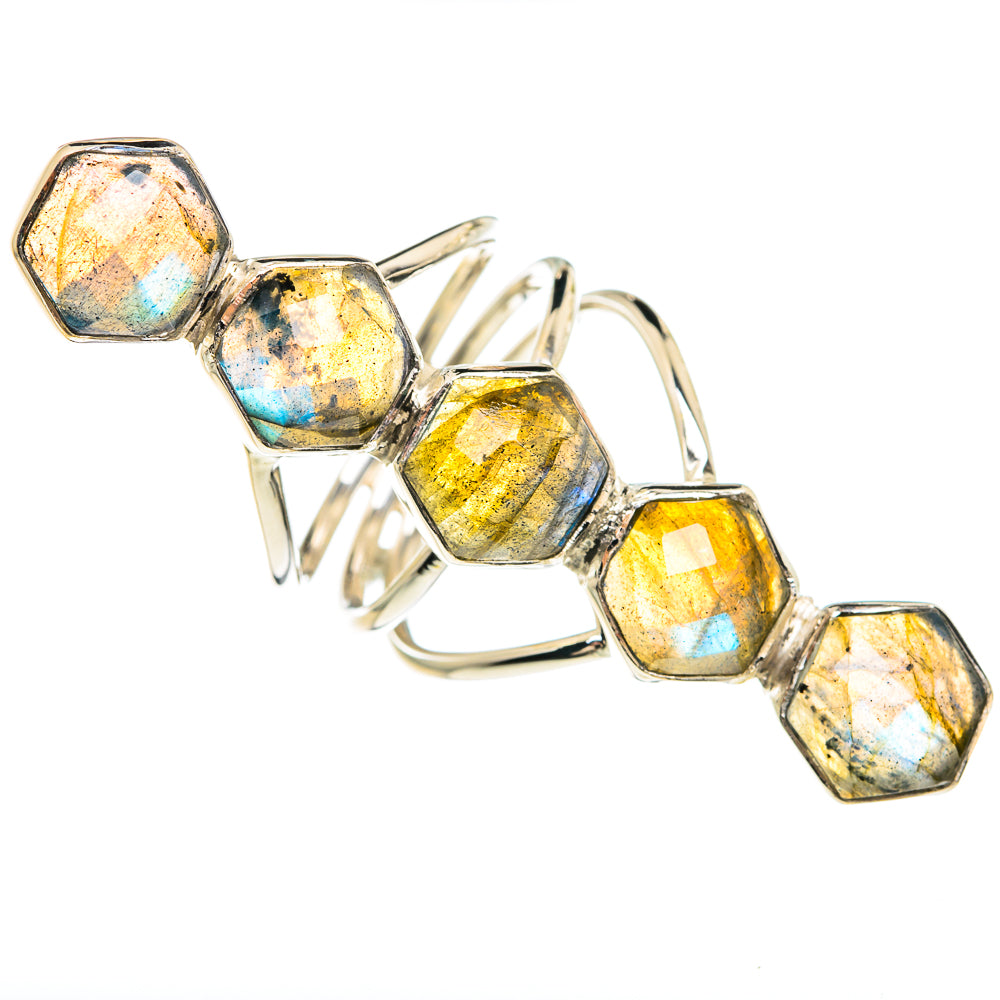 Labradorite Rings handcrafted by Ana Silver Co - RING82373