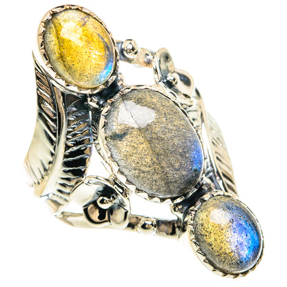 Labradorite Rings handcrafted by Ana Silver Co - RING82375