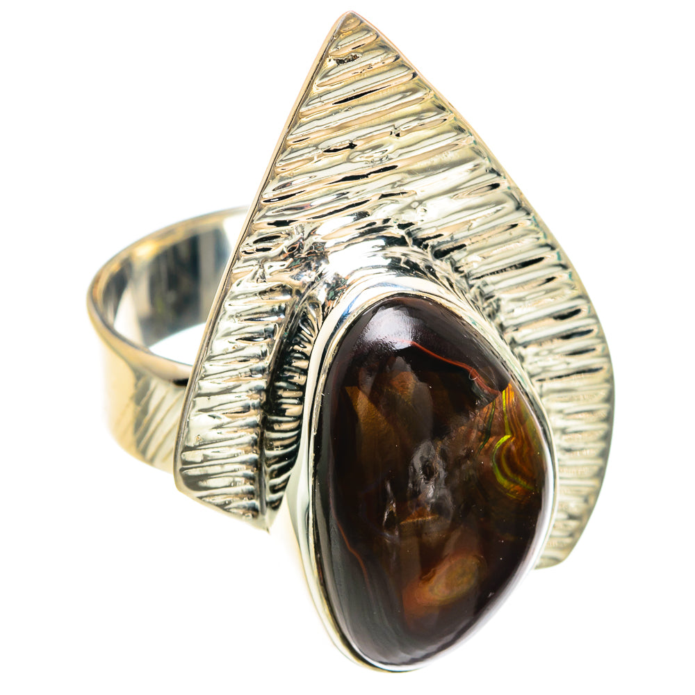 Mexican Fire Agate Rings handcrafted by Ana Silver Co - RING82380