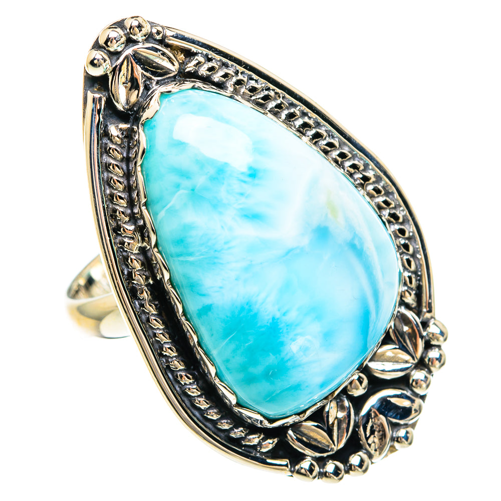 Larimar Rings handcrafted by Ana Silver Co - RING82391