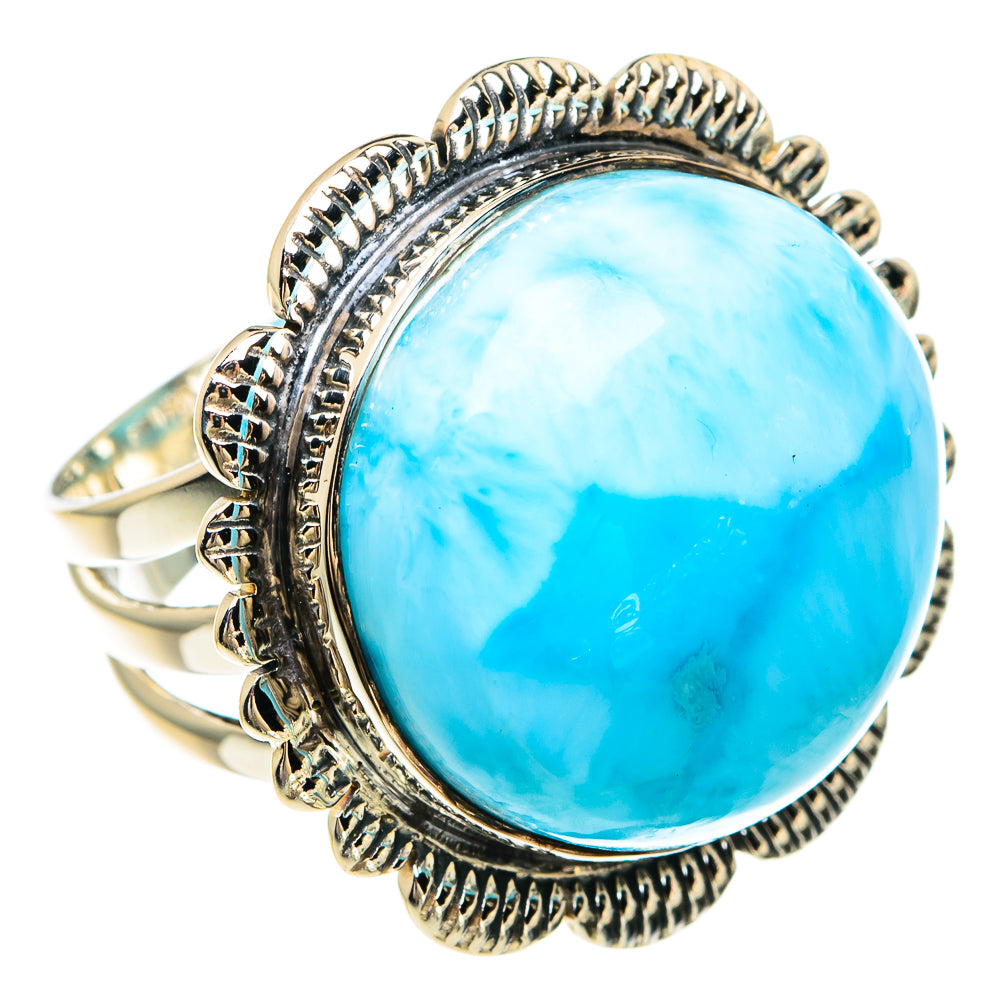 Larimar Rings handcrafted by Ana Silver Co - RING82392