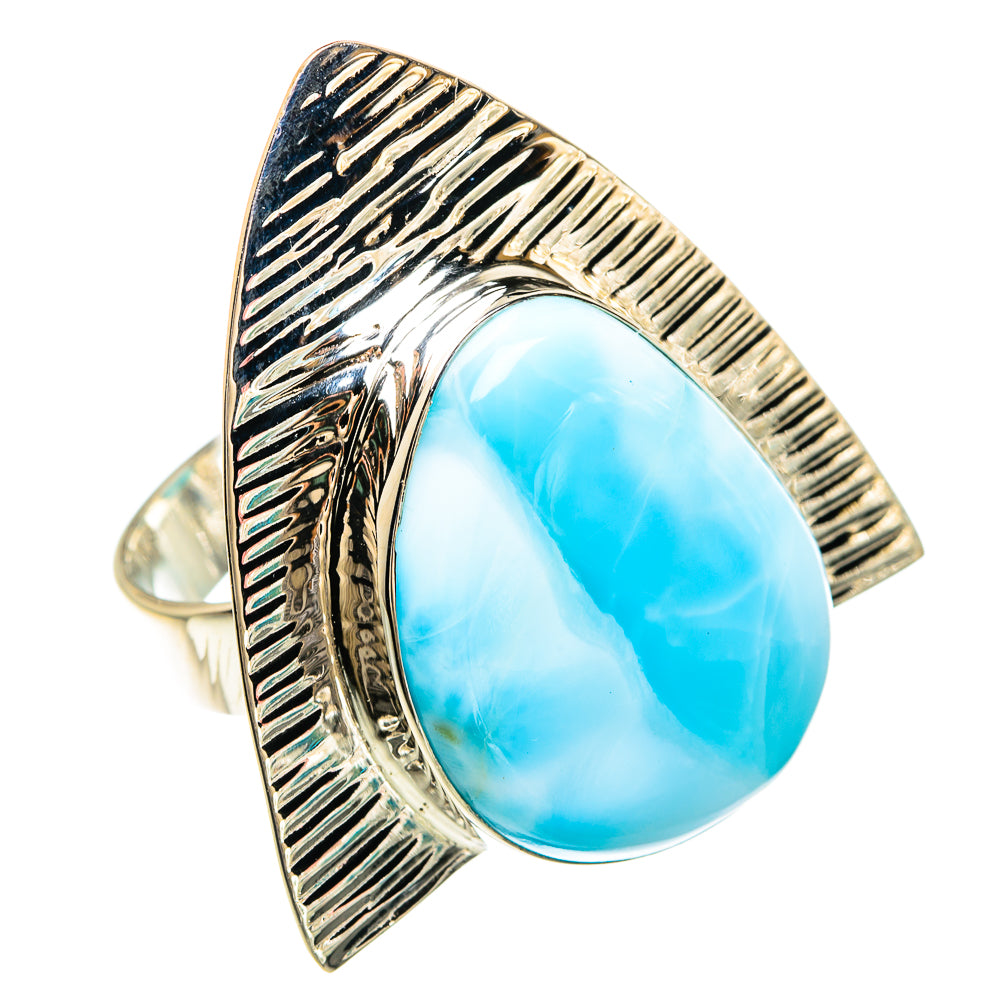 Larimar Rings handcrafted by Ana Silver Co - RING82393