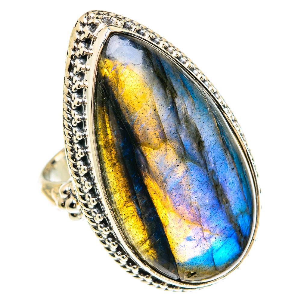 Labradorite Rings handcrafted by Ana Silver Co - RING82398
