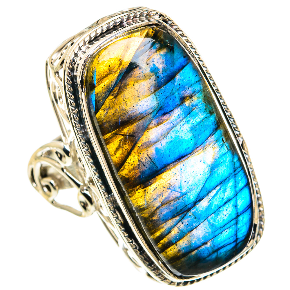 Labradorite Rings handcrafted by Ana Silver Co - RING82399