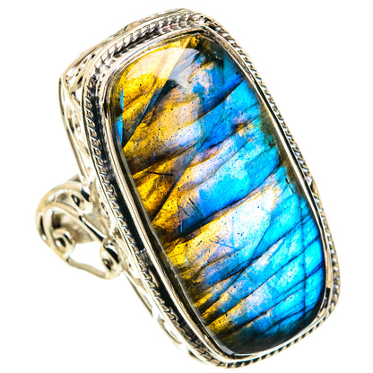 Labradorite Rings handcrafted by Ana Silver Co - RING82399