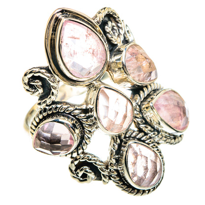 Rose Quartz Rings handcrafted by Ana Silver Co - RING82404