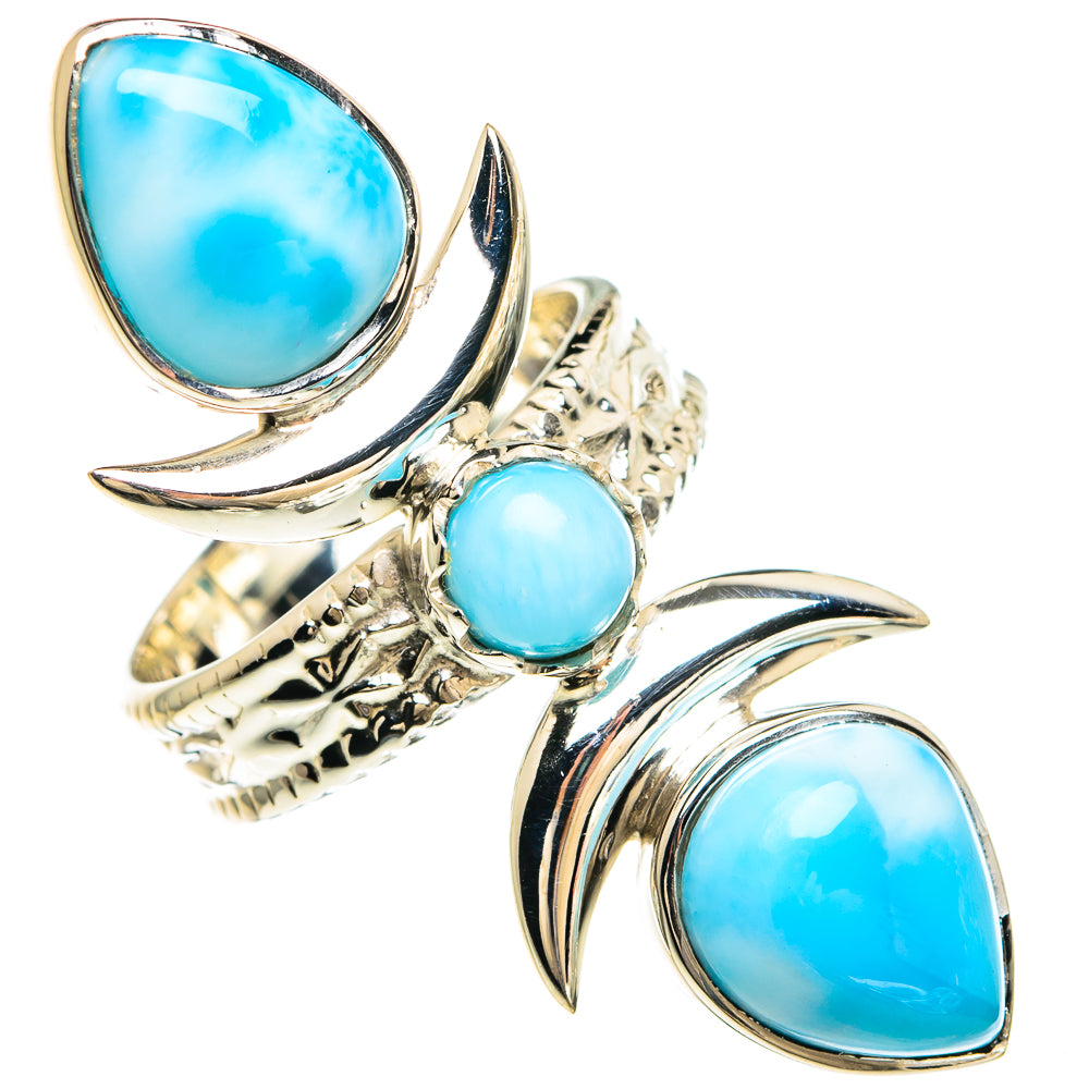 Larimar Rings handcrafted by Ana Silver Co - RING82416