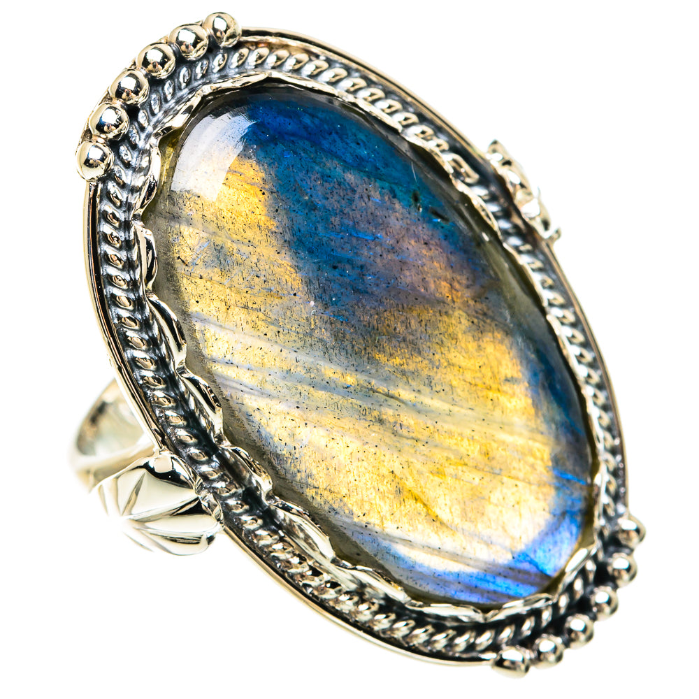 Labradorite Rings handcrafted by Ana Silver Co - RING82423