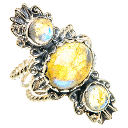 Labradorite Rings handcrafted by Ana Silver Co - RING82424