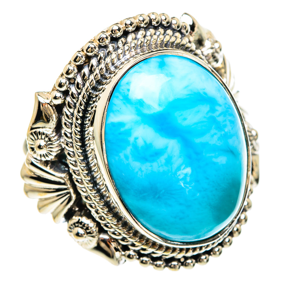Larimar Rings handcrafted by Ana Silver Co - RING82431