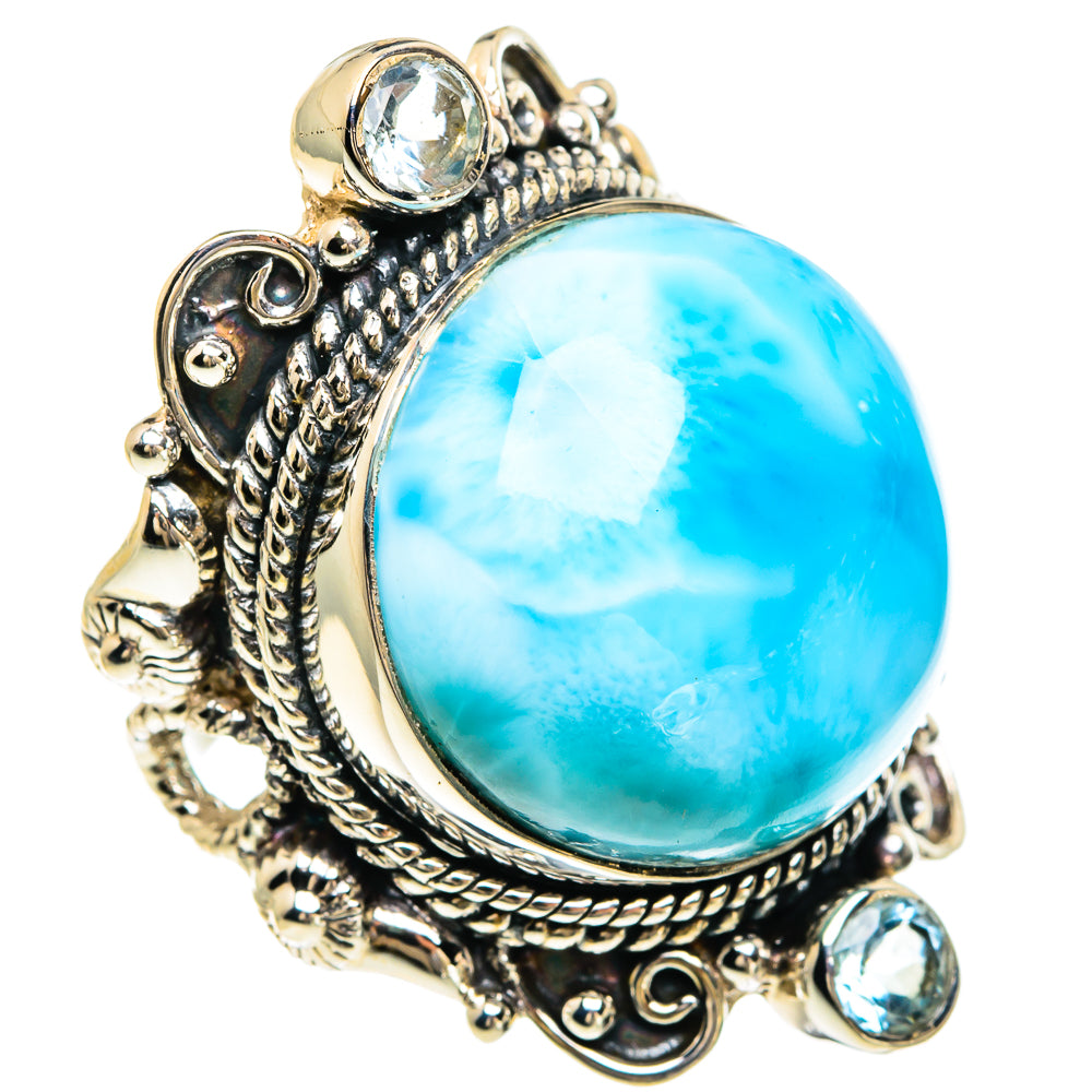 Larimar Rings handcrafted by Ana Silver Co - RING82433
