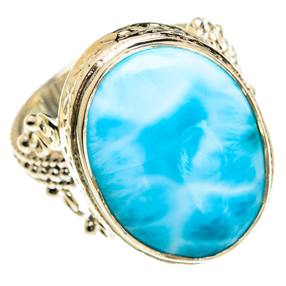 Larimar Rings handcrafted by Ana Silver Co - RING82442