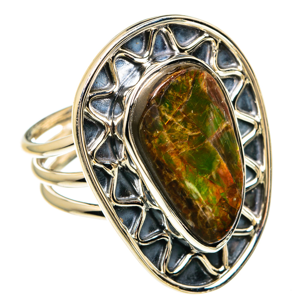 Ammolite Rings handcrafted by Ana Silver Co - RING82452