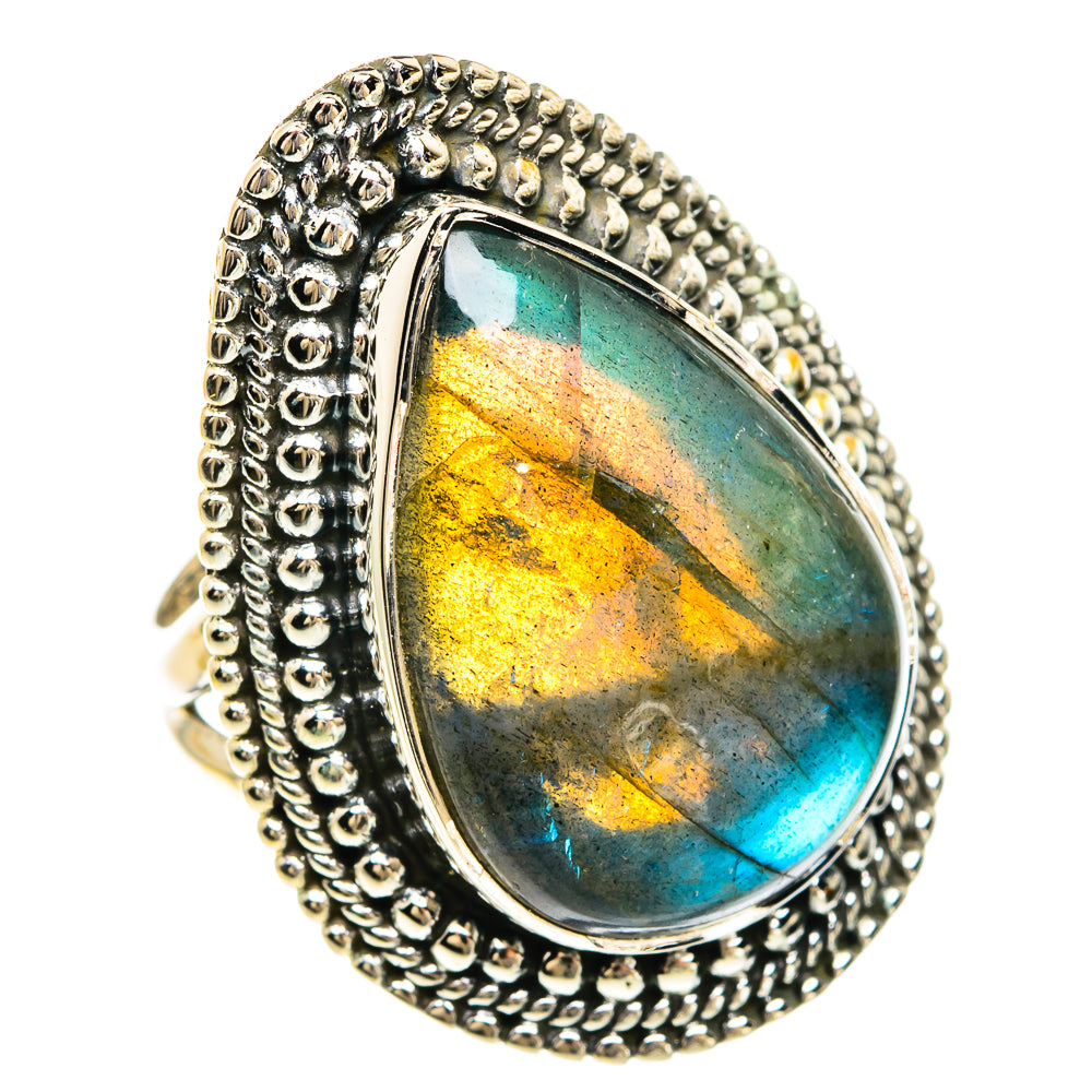 Labradorite Rings handcrafted by Ana Silver Co - RING82456
