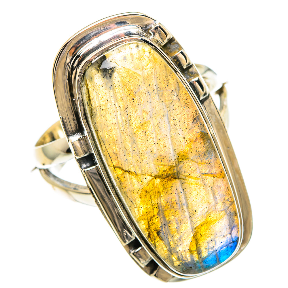 Labradorite Rings handcrafted by Ana Silver Co - RING82463