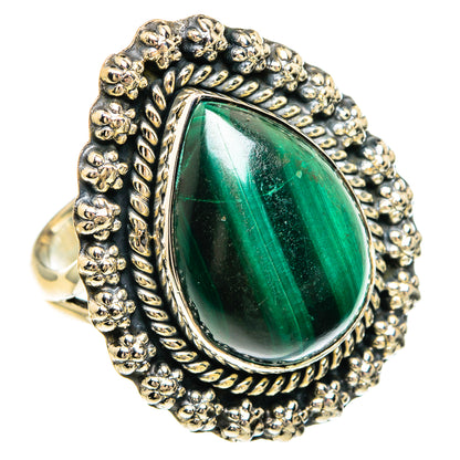 Malachite Rings handcrafted by Ana Silver Co - RING82469