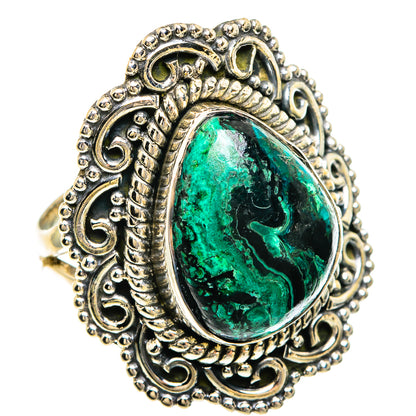 Malachite In Chrysocolla Rings handcrafted by Ana Silver Co - RING82470