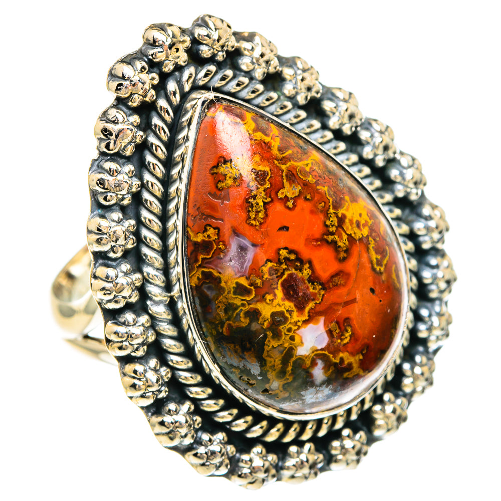 Moroccan Agate Rings handcrafted by Ana Silver Co - RING82474