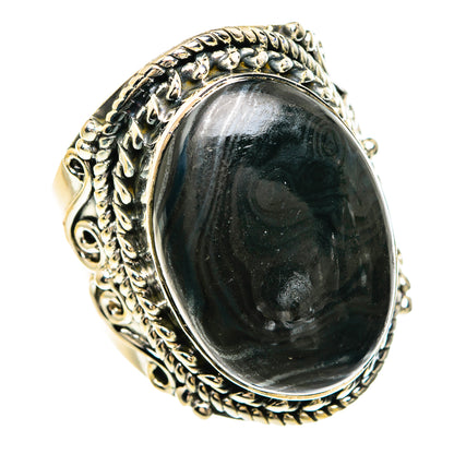 Psilomelane Rings handcrafted by Ana Silver Co - RING82484