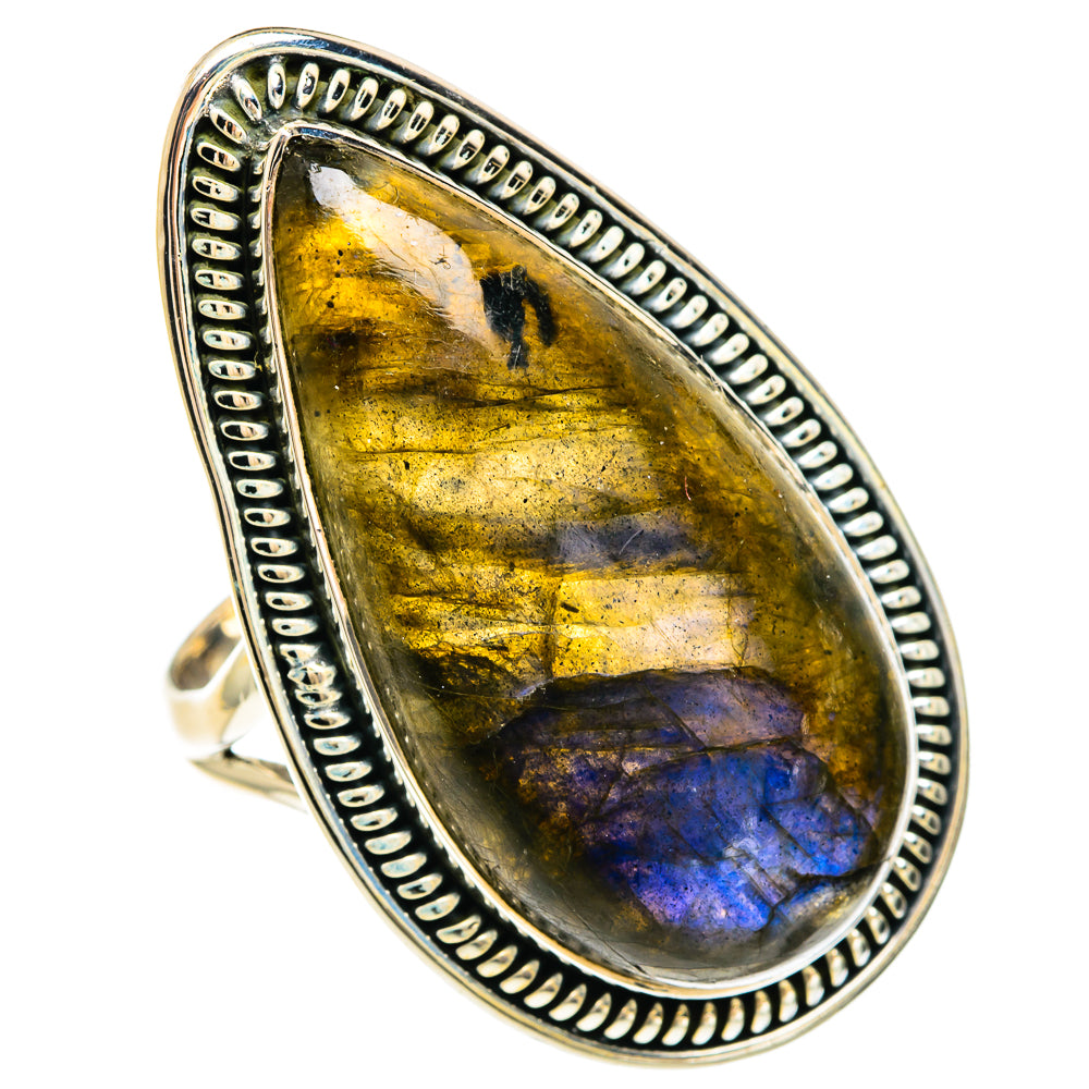 Labradorite Rings handcrafted by Ana Silver Co - RING82496