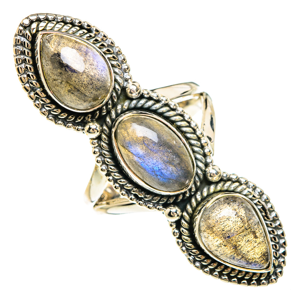 Labradorite Rings handcrafted by Ana Silver Co - RING82497