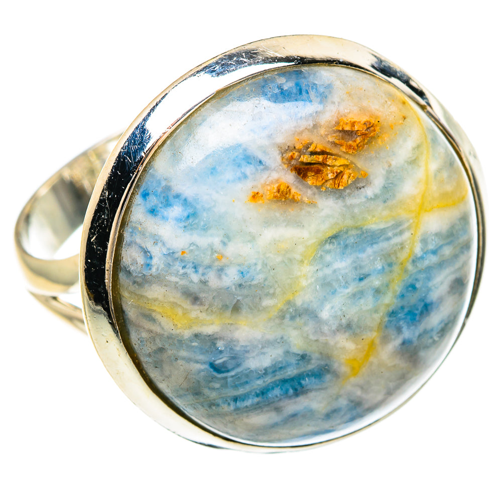 Blue Scheelite Rings handcrafted by Ana Silver Co - RING82502