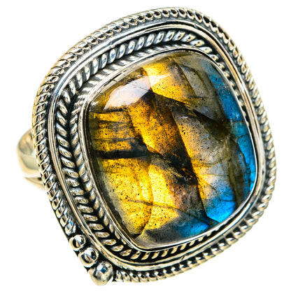 Labradorite Rings handcrafted by Ana Silver Co - RING82503