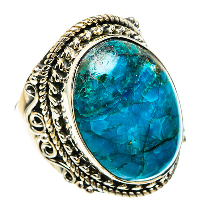 Chrysocolla Rings handcrafted by Ana Silver Co - RING82504