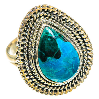 Chrysocolla Rings handcrafted by Ana Silver Co - RING82511