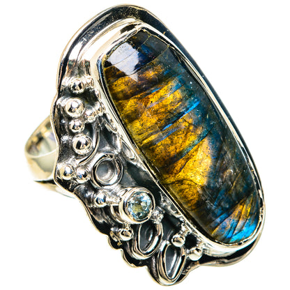 Labradorite Rings handcrafted by Ana Silver Co - RING82513