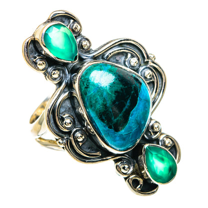 Chrysocolla Rings handcrafted by Ana Silver Co - RING82515