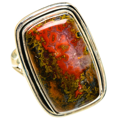 Moroccan Agate Rings handcrafted by Ana Silver Co - RING82521