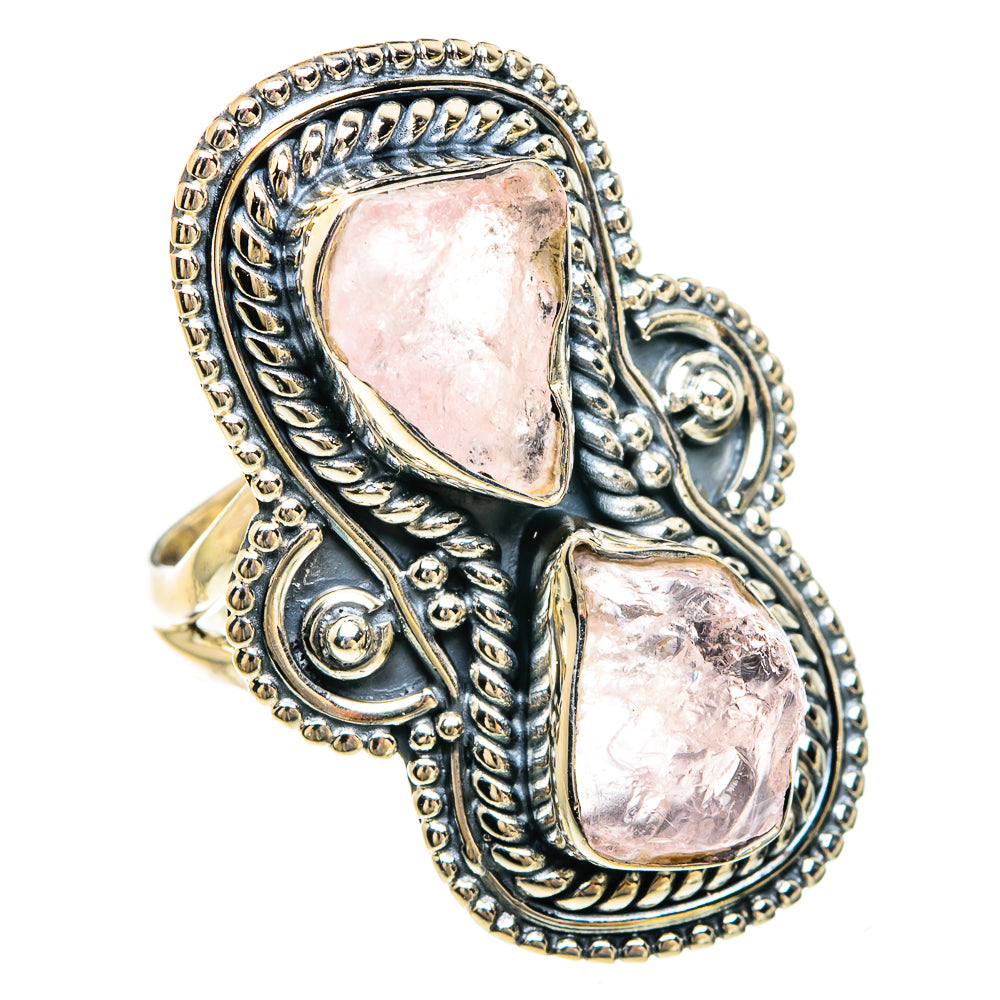 Rose Quartz Rings handcrafted by Ana Silver Co - RING82523