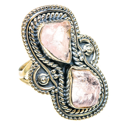 Rose Quartz Rings handcrafted by Ana Silver Co - RING82523