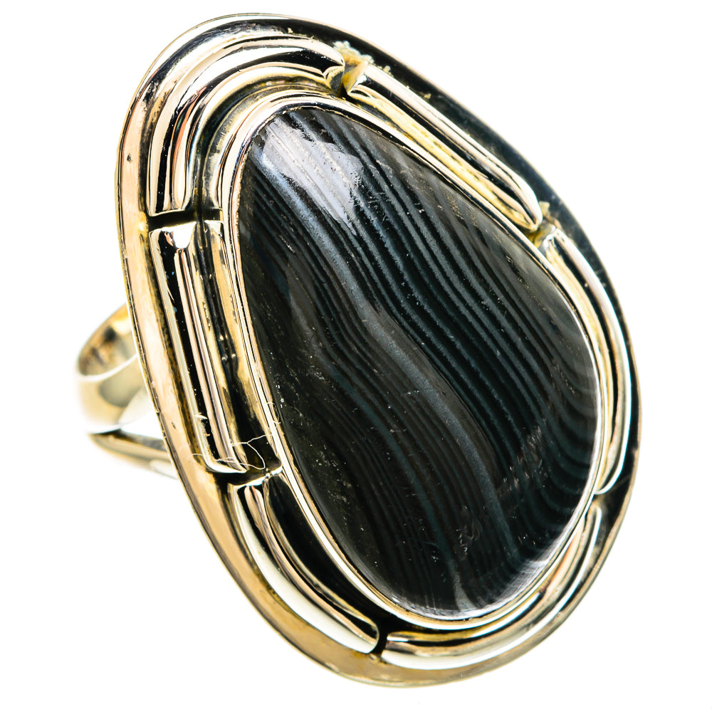 Psilomelane Rings handcrafted by Ana Silver Co - RING82528