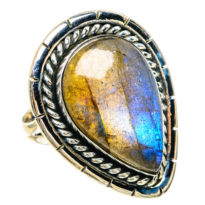 Labradorite Rings handcrafted by Ana Silver Co - RING82533